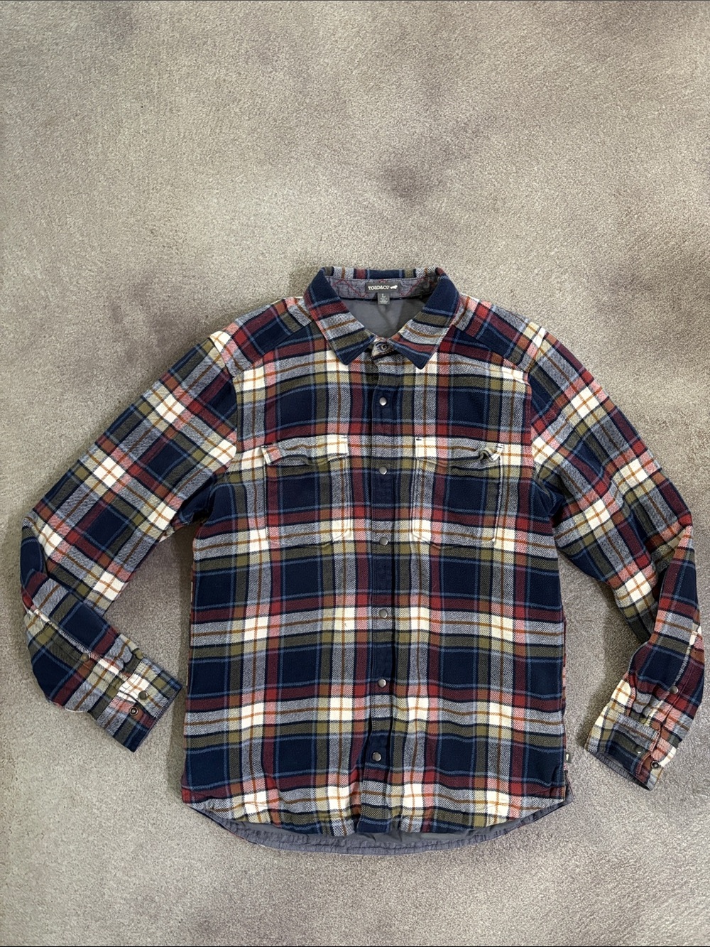 Toad and Co. Men's Plaid Flannel Shirt (L)